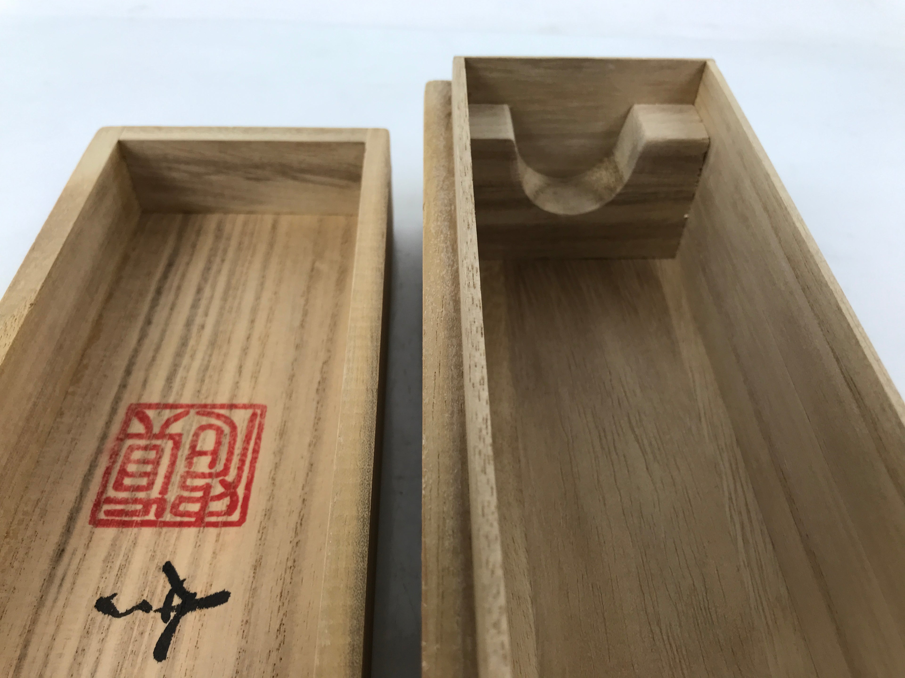 Japanese Wooden Hanging Scroll Box Vtg Kakejiku Hako Inside Length 61.1cm SB298