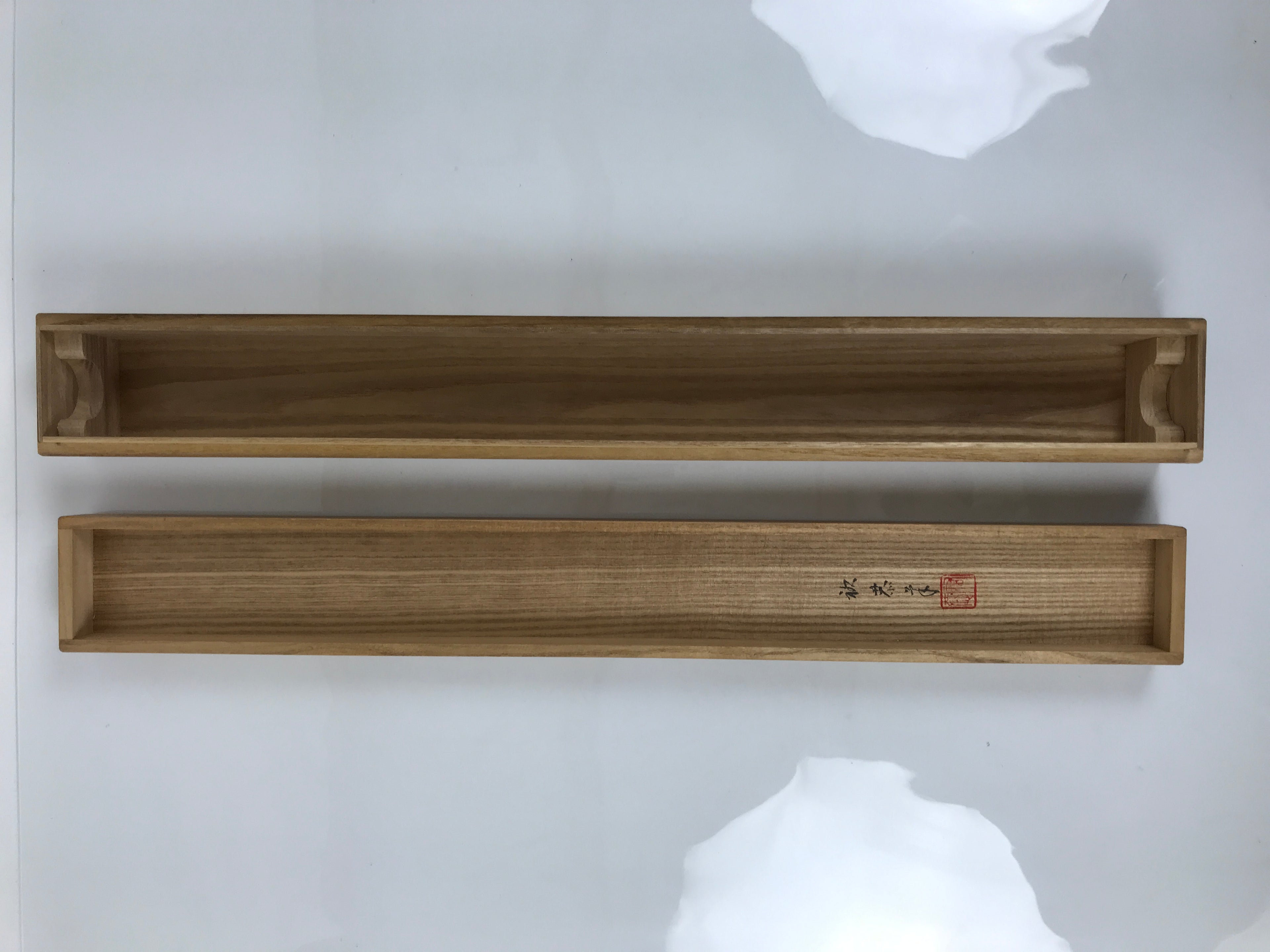 Japanese Wooden Hanging Scroll Box Vtg Kakejiku Hako Inside Length 62.1cm SB324