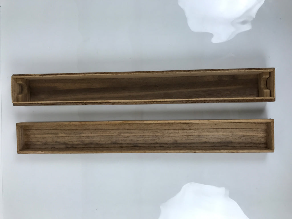 Japanese Wooden Hanging Scroll Box Vtg Kakejiku Hako Inside Length 62.3cm SB328