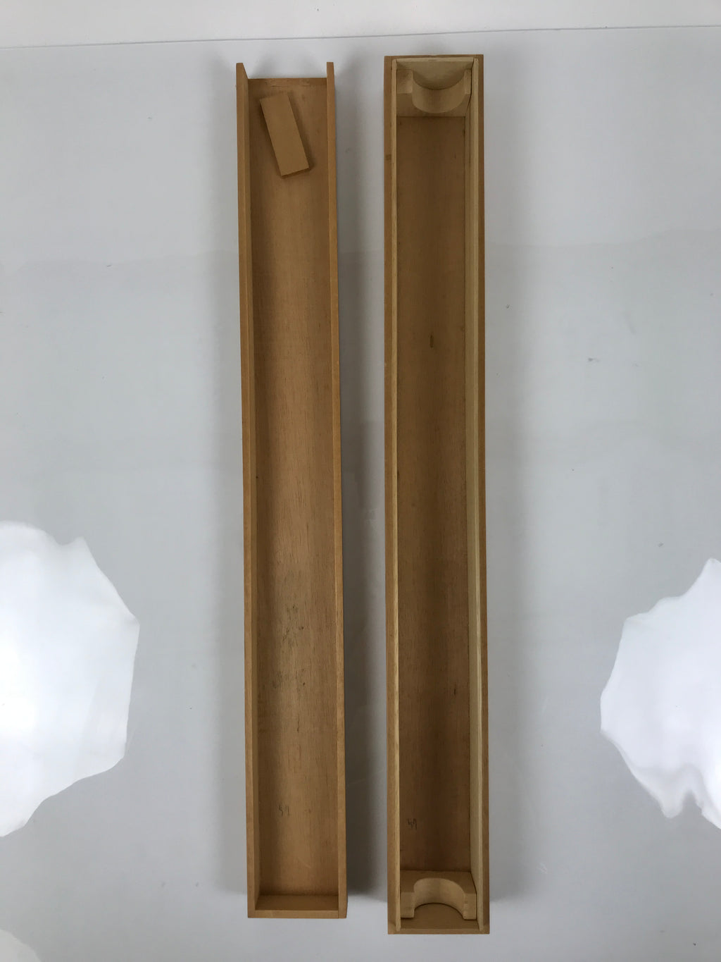 Japanese Wooden Hanging Scroll Box Vtg Kakejiku Hako Inside Length 63.5cm SB333