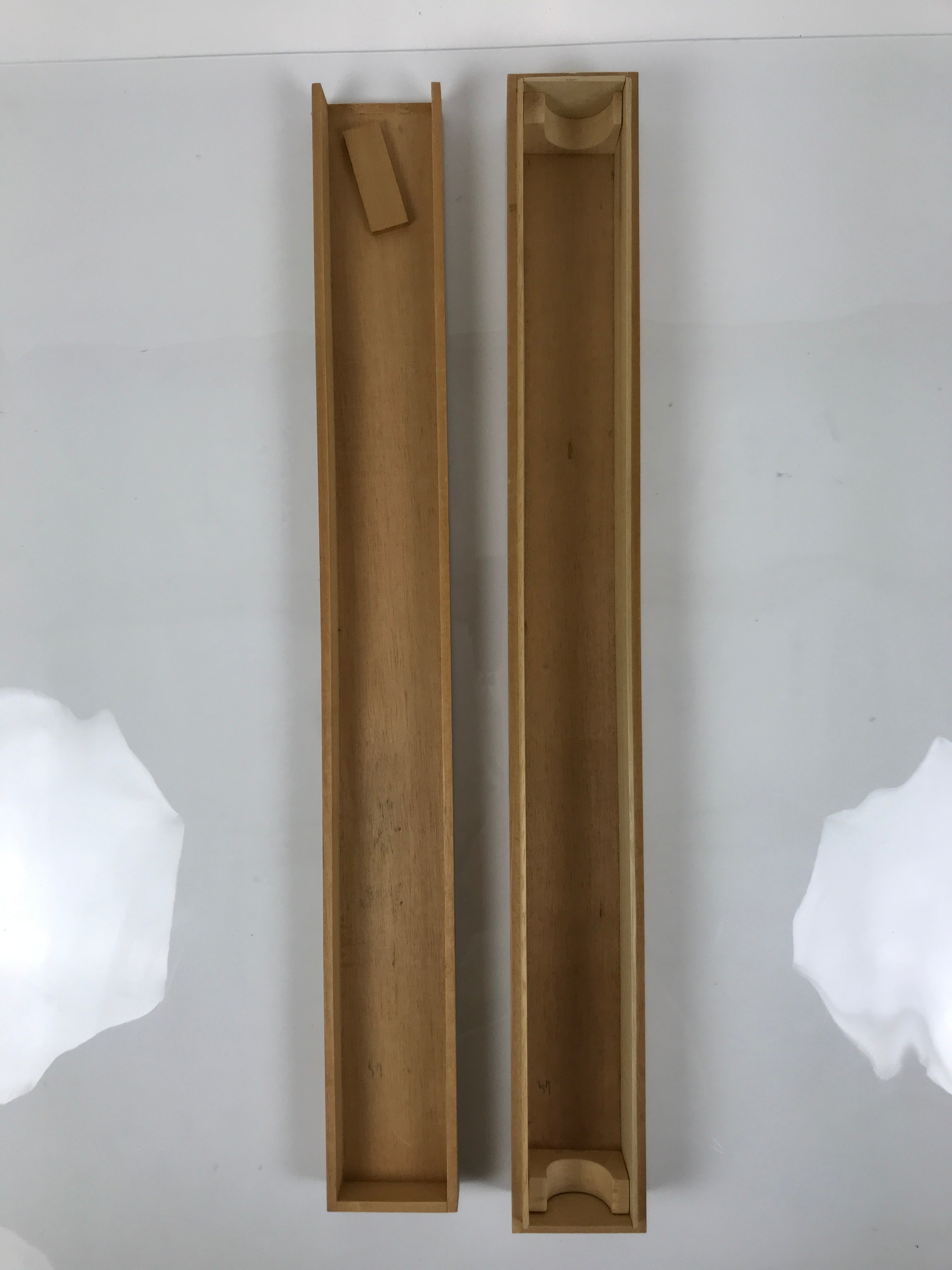 Japanese Wooden Hanging Scroll Box Vtg Kakejiku Hako Inside Length 63.5cm SB333