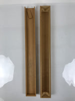Japanese Wooden Hanging Scroll Box Vtg Kakejiku Hako Inside Length 63.5cm SB333