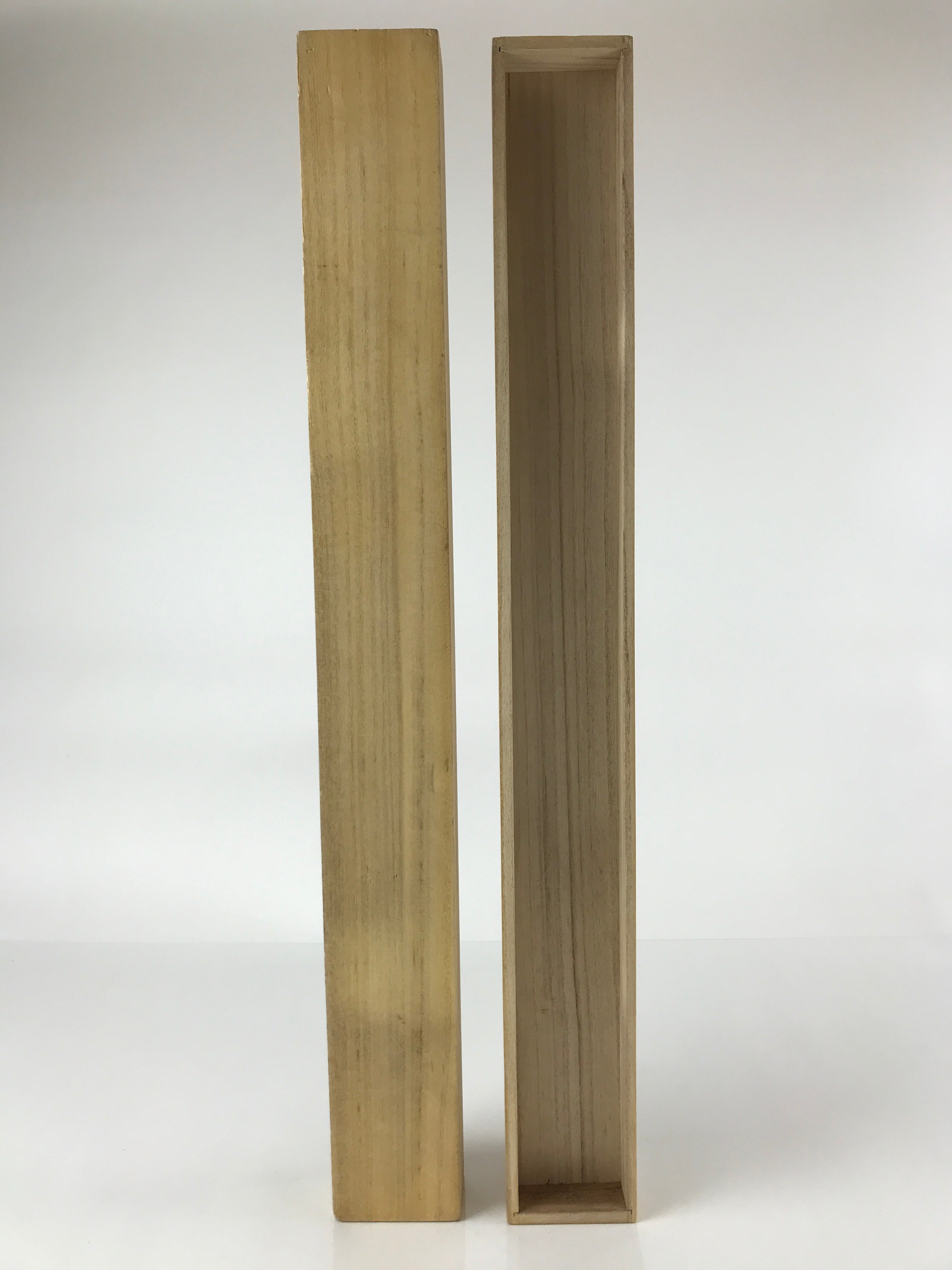 Japanese Wooden Hanging Scroll Box Vtg Kakejiku Hako Inside Length 65cm SB288