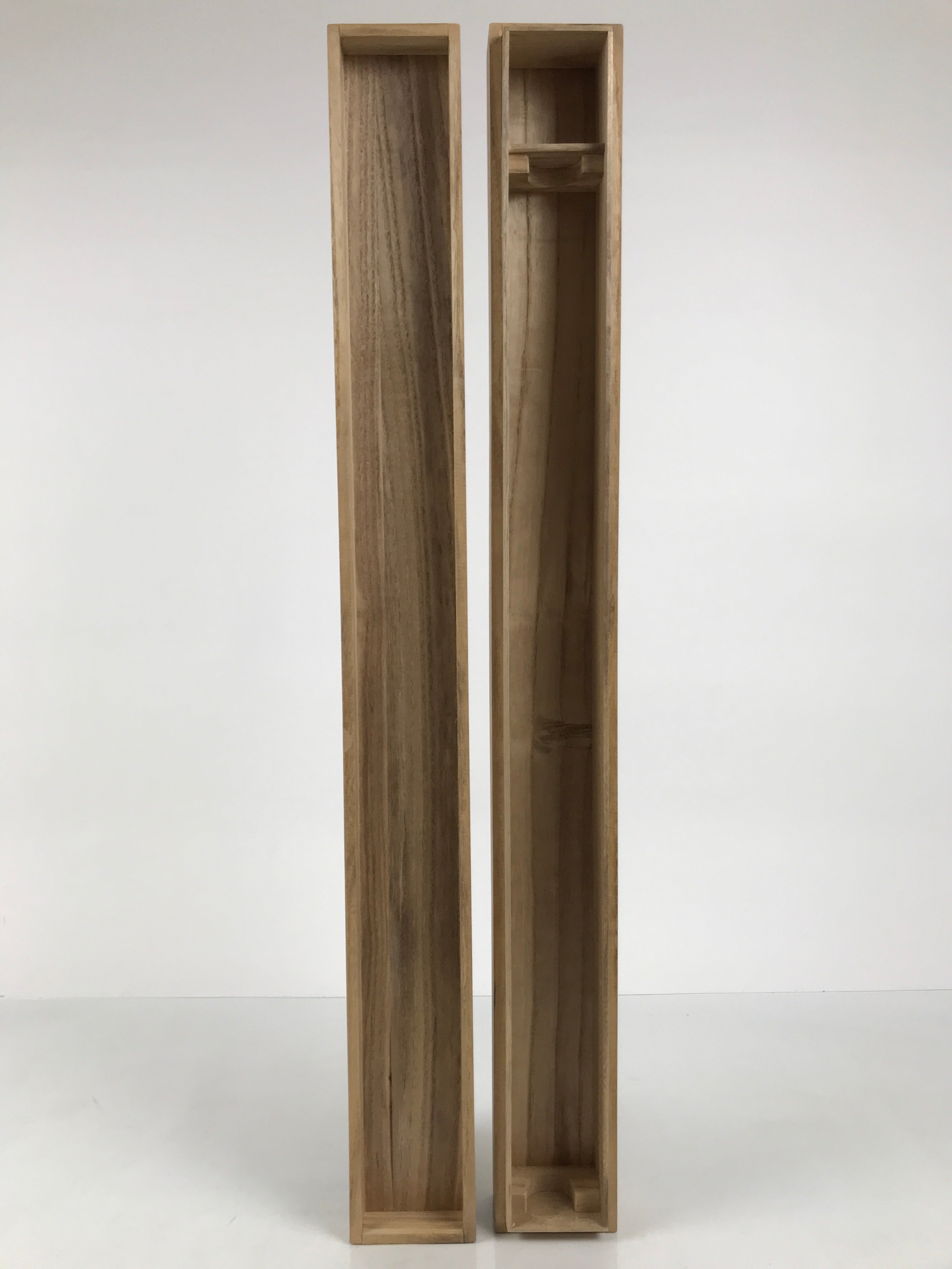 Japanese Wooden Hanging Scroll Box Vtg Kakejiku Hako Inside Length 68.2cm SB355