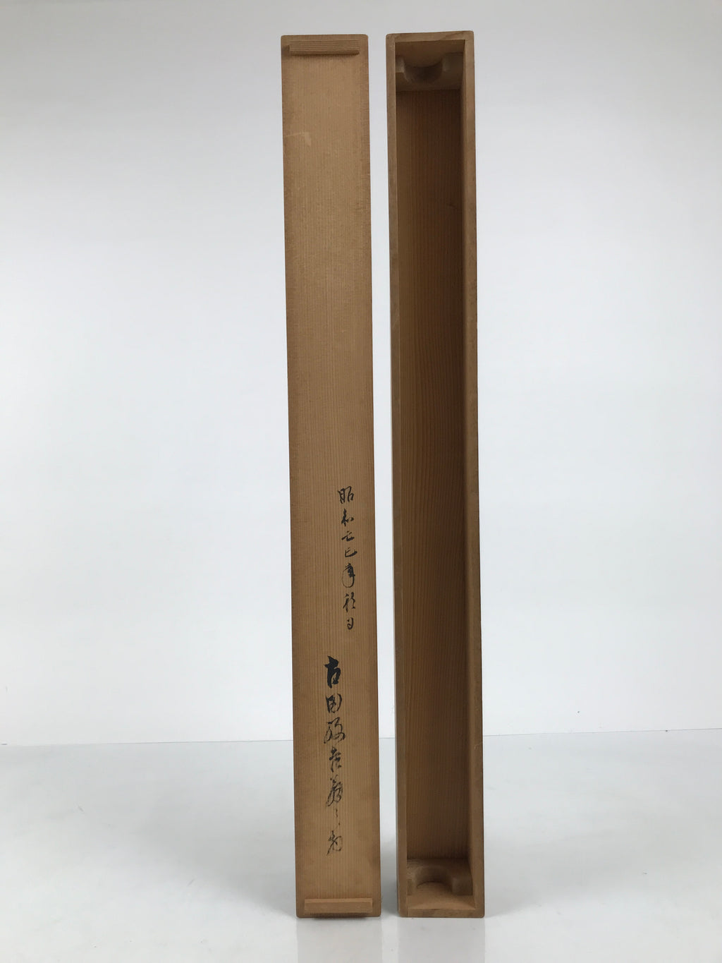 Japanese Wooden Hanging Scroll Box Vtg Kakejiku Hako Inside Length 68.8cm SB352