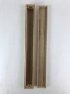 Japanese Wooden Hanging Scroll Box Vtg Kakejiku Hako Inside Length 68cm SB211