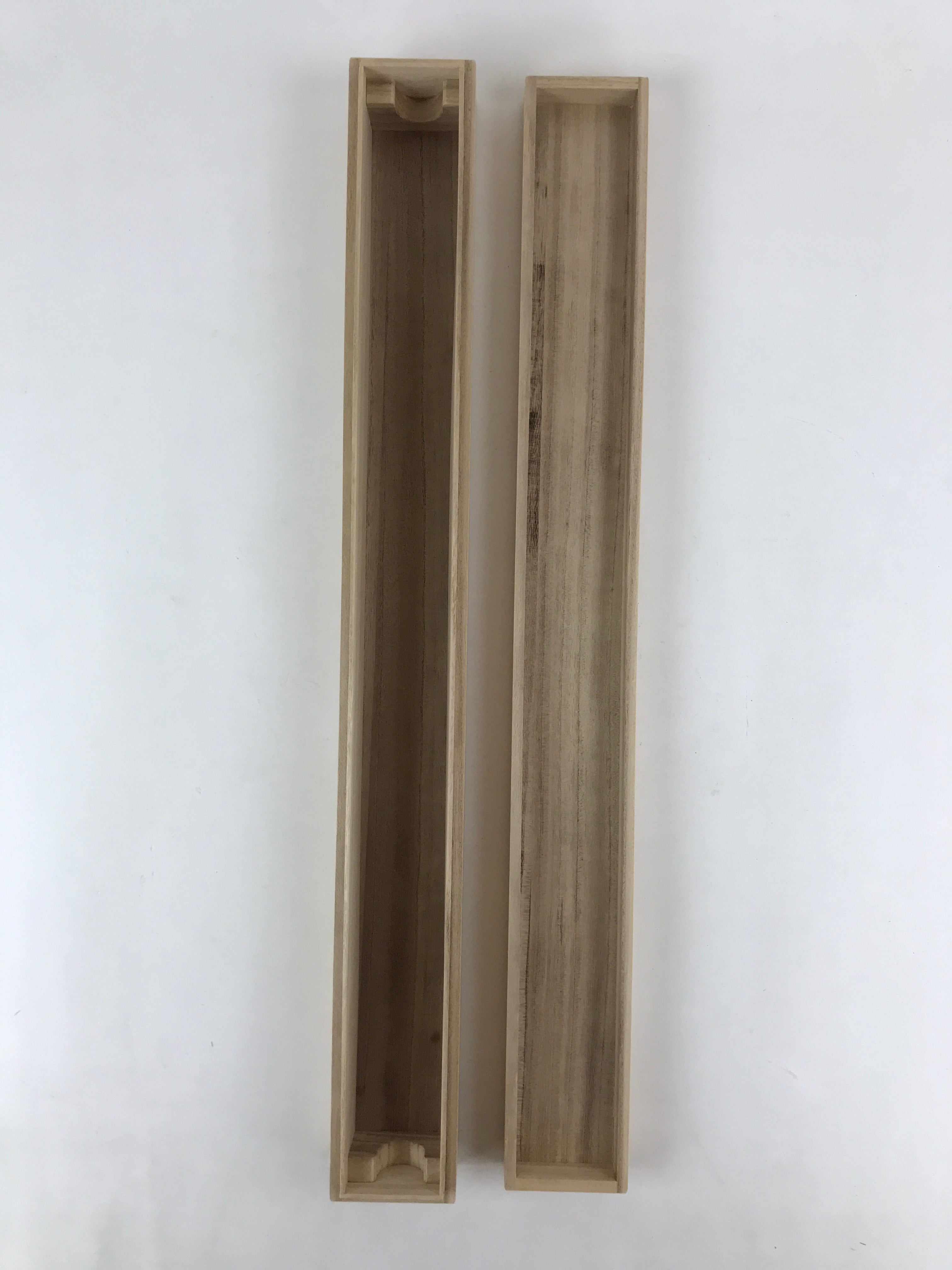 Japanese Wooden Hanging Scroll Box Vtg Kakejiku Hako Inside Length 68cm SB211