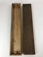 Japanese Wooden Hanging Scroll Box Vtg Kakejiku Hako Inside Length 72cm SB281