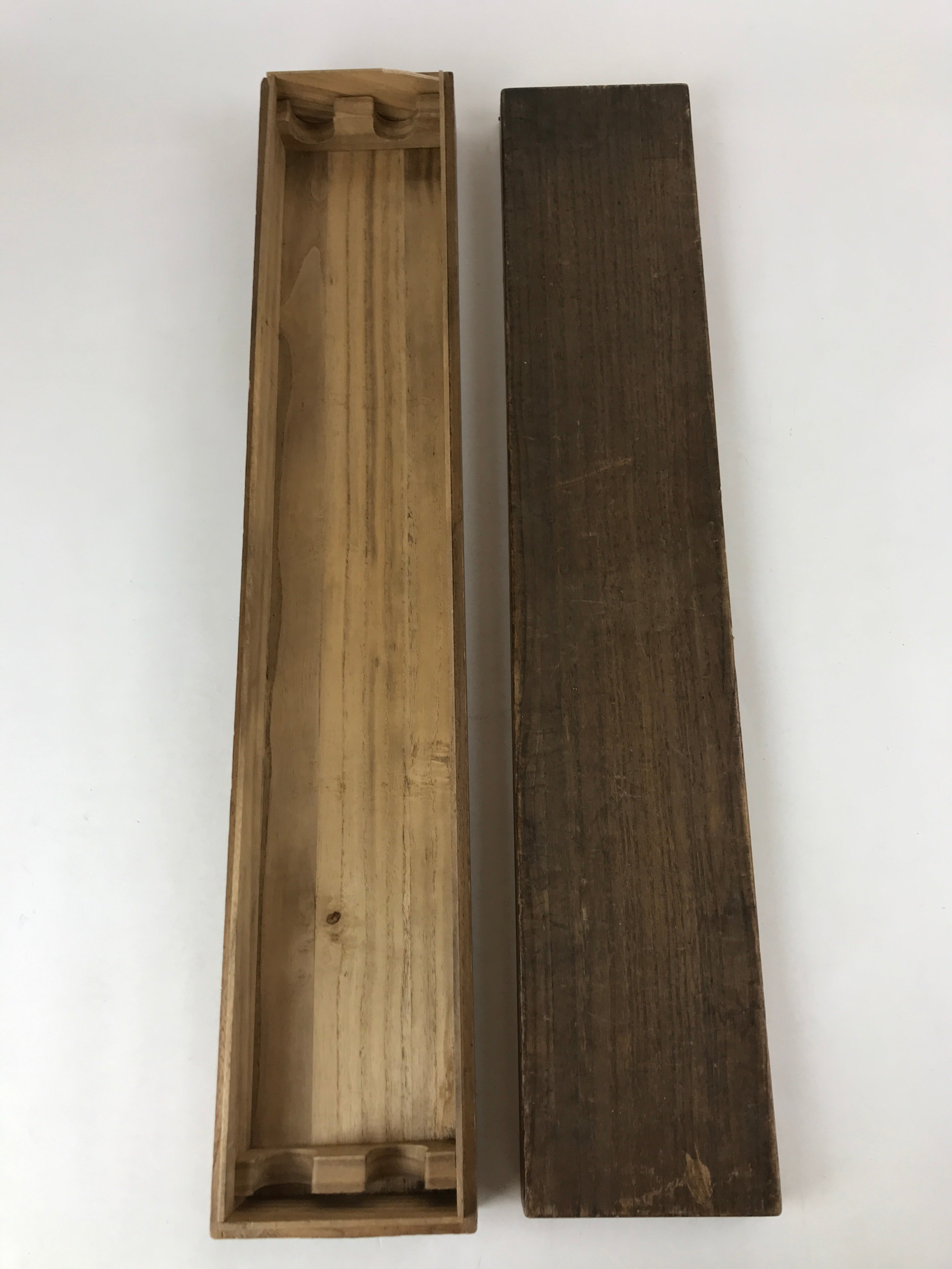Japanese Wooden Hanging Scroll Box Vtg Kakejiku Hako Inside Length 72cm SB281