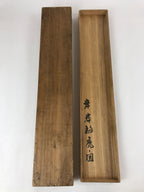 Japanese Wooden Hanging Scroll Box Vtg Kakejiku Hako Inside Length 72cm SB281