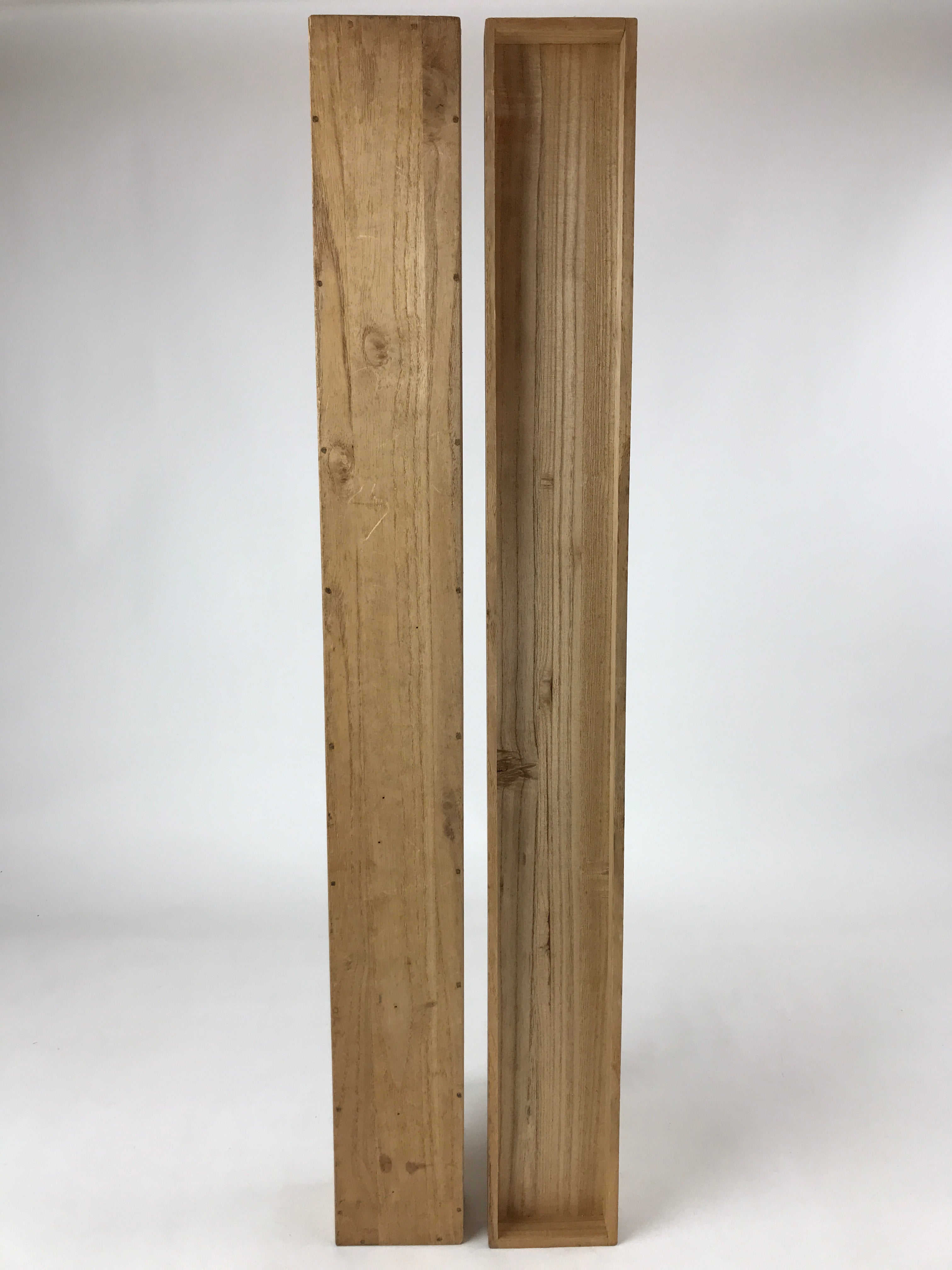 Japanese Wooden Hanging Scroll Box Vtg Kakejiku Hako Inside Length 73.7cm SB273
