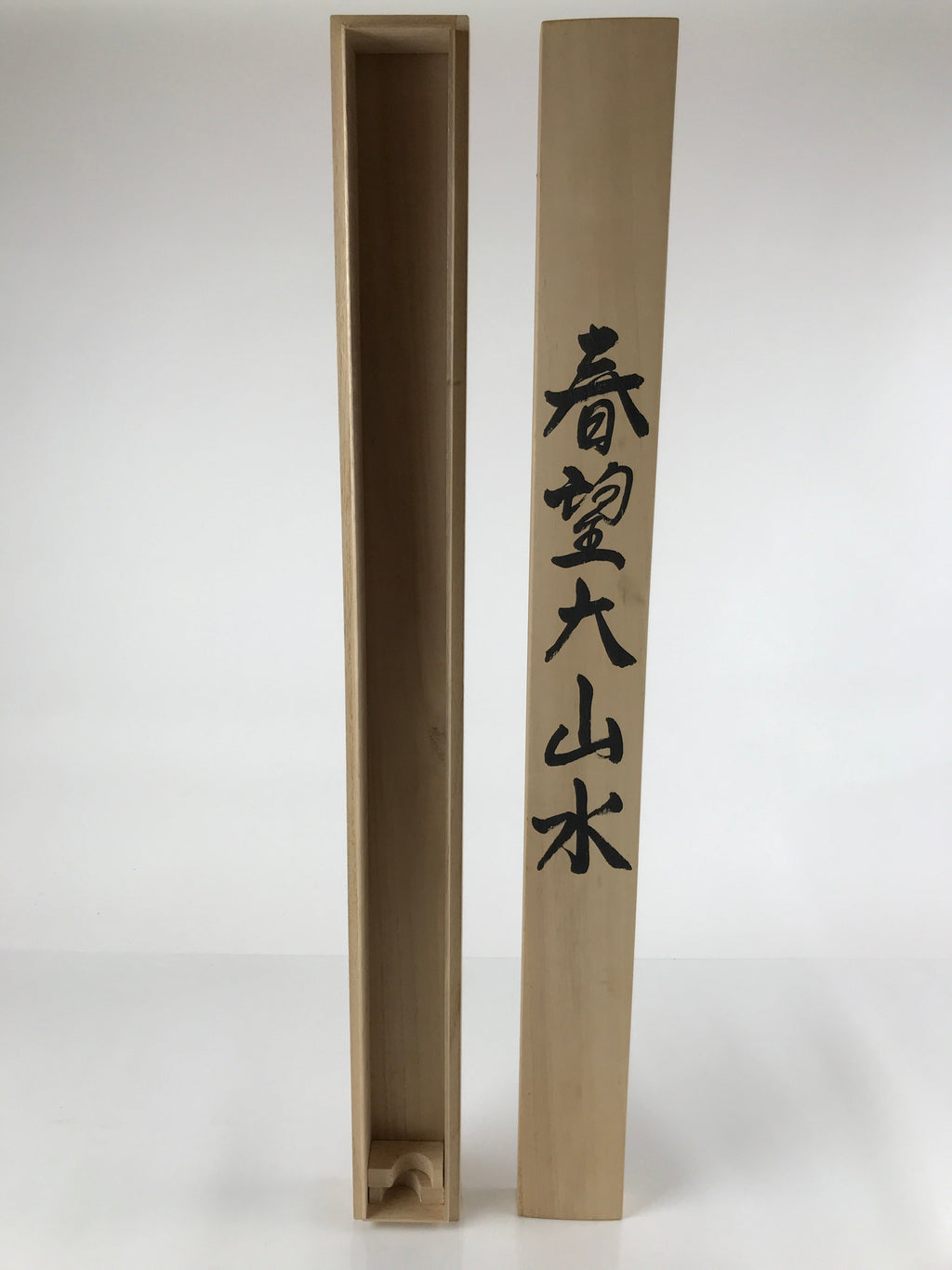 Japanese Wooden Hanging Scroll Box Vtg Kakejiku Hako Inside Length 80.5cm SB295