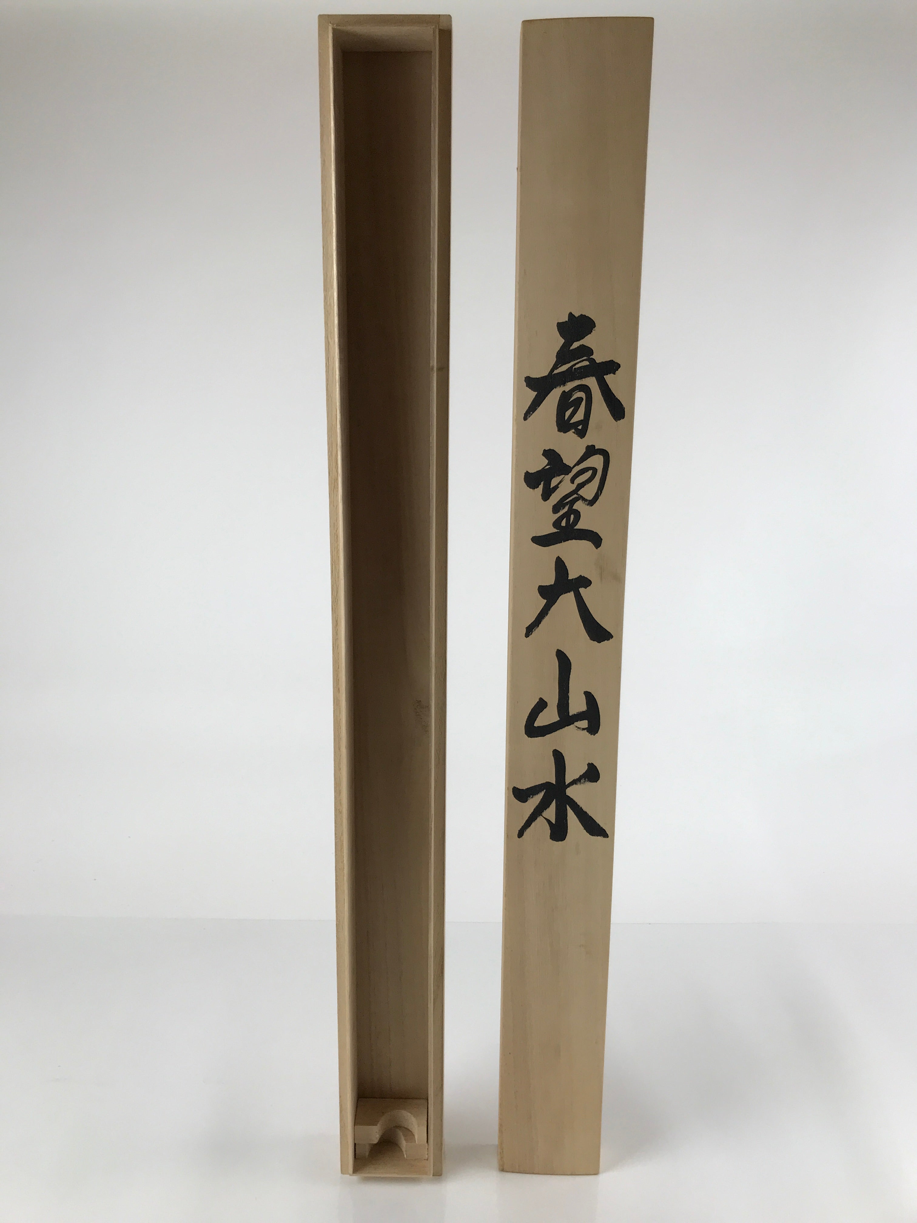 Japanese Wooden Hanging Scroll Box Vtg Kakejiku Hako Inside Length 80.5cm SB295