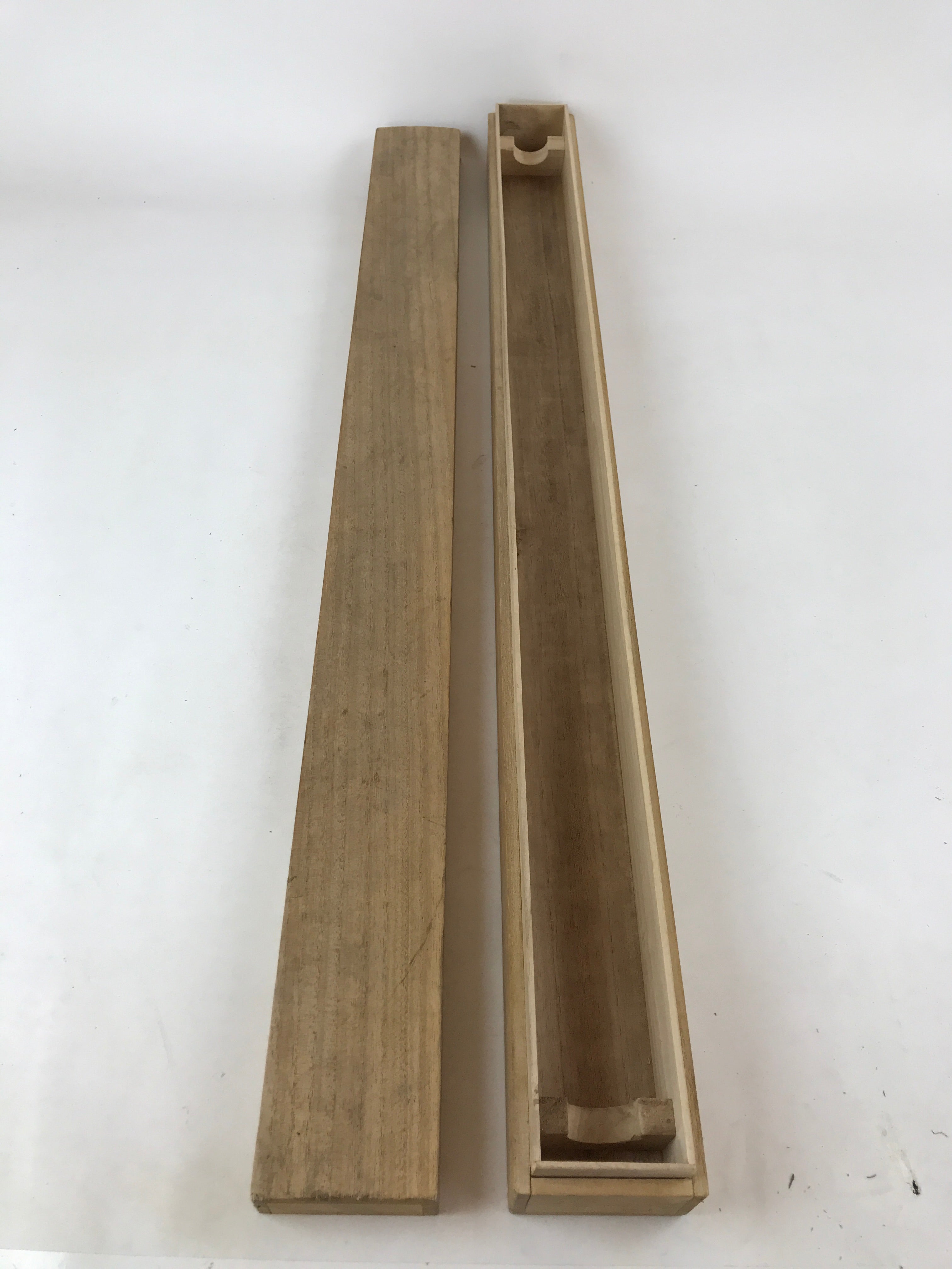 Japanese Wooden Hanging Scroll Box Vtg Kakejiku Hako Inside Length 93.7cm SB252