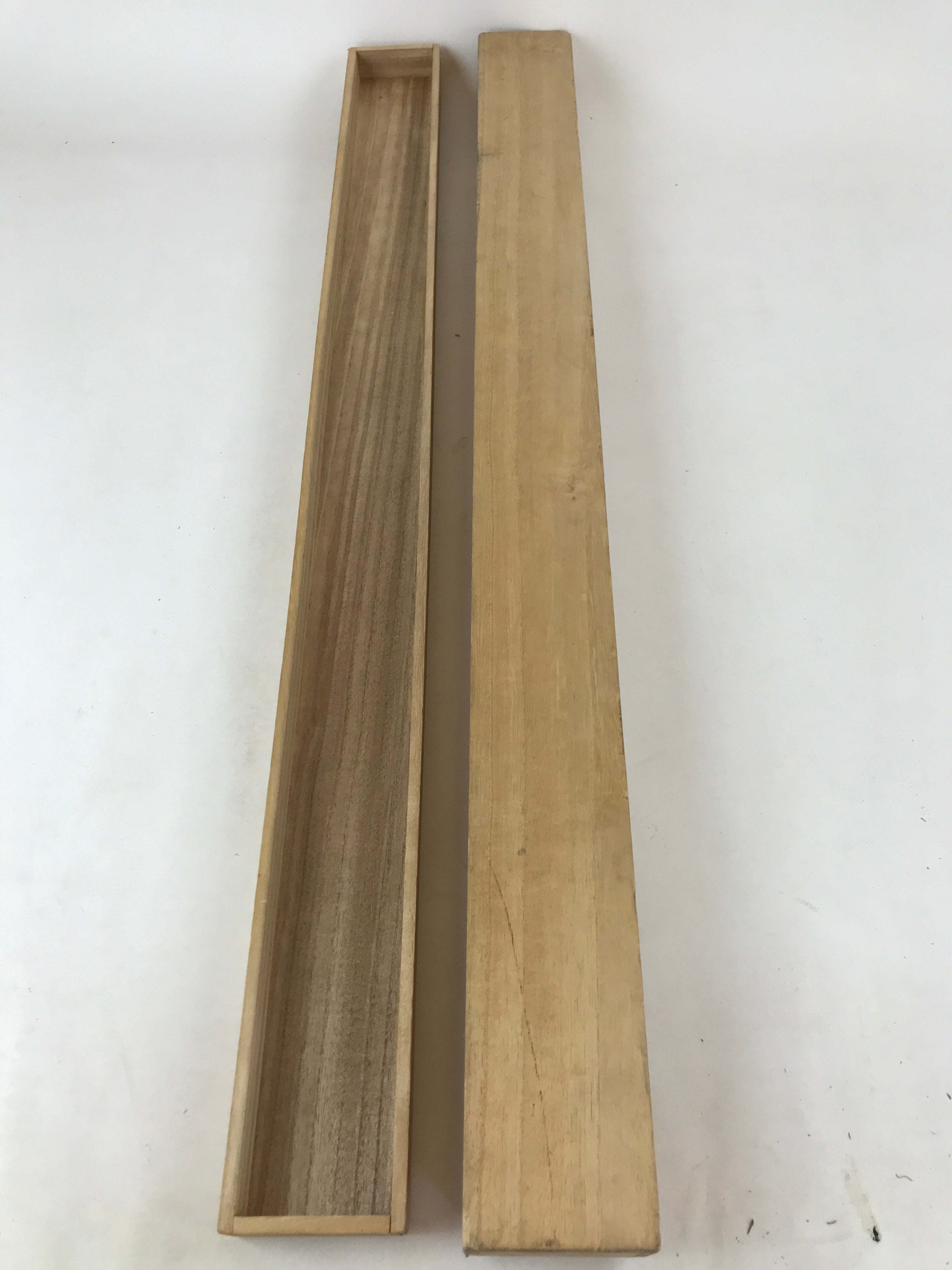 Japanese Wooden Hanging Scroll Box Vtg Kakejiku Hako Inside Length 93.7cm SB252