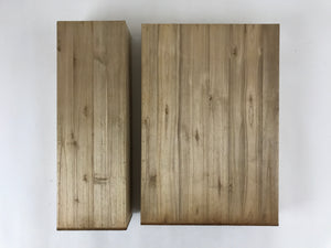 Japanese Wooden Hinoki Storage Chest Vtg Lockbox Large 4 Drawers Brown T352