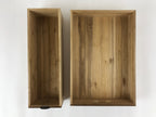 Japanese Wooden Hinoki Storage Chest Vtg Lockbox Large 4 Drawers Brown T352