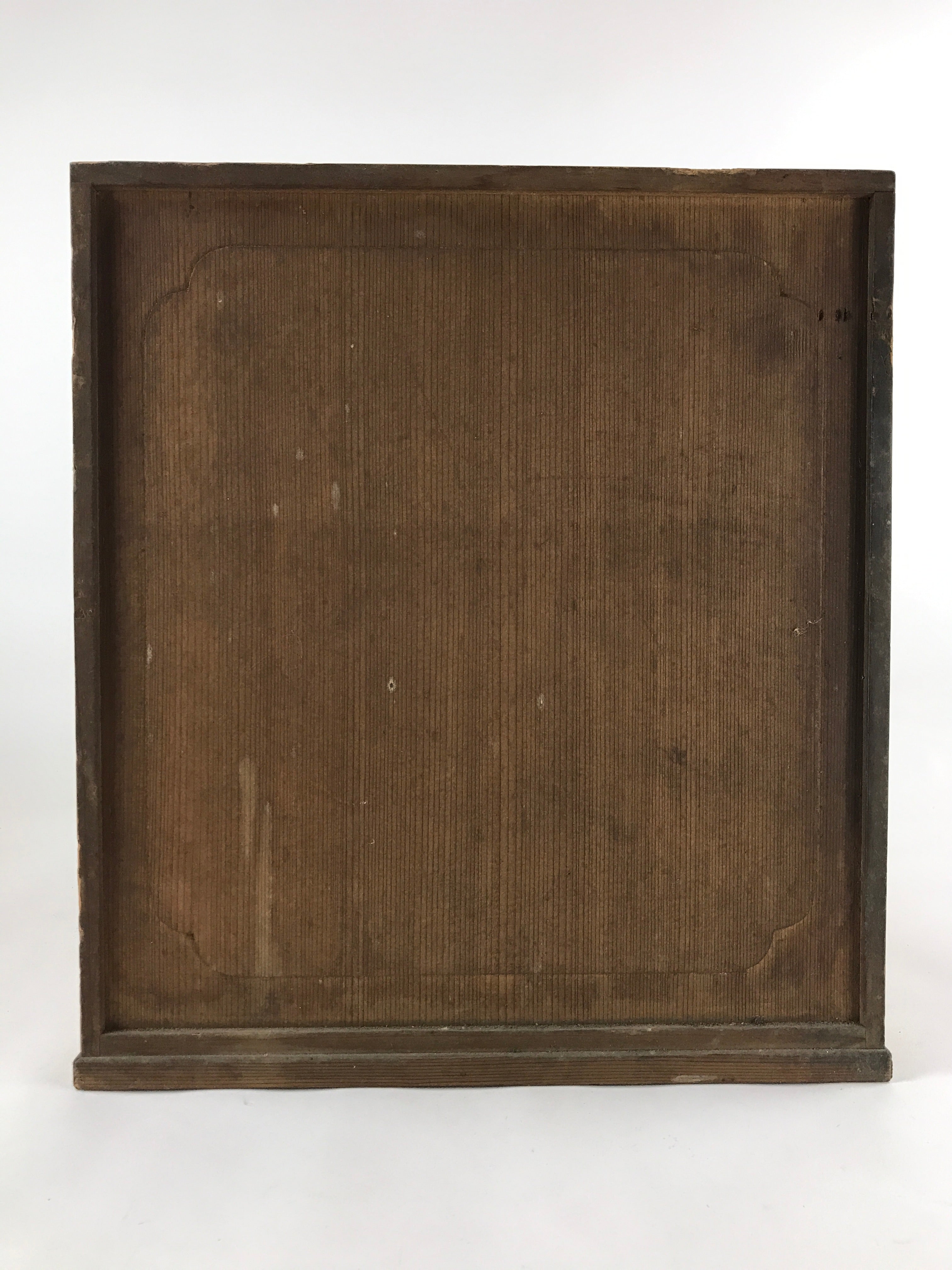 Japanese Wooden Hinoki Storage Chest Vtg Lockbox Large 4 Drawers Brown T352