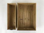 Japanese Wooden Hinoki Storage Chest Vtg Lockbox Large 4 Drawers Brown T352