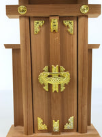 Japanese Wooden Kamidana Shinto Home Shrine Vtg God Prayer Shelf Brown BA883