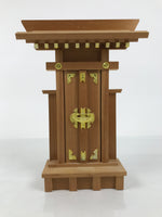 Japanese Wooden Kamidana Shinto Home Shrine Vtg God Prayer Shelf Brown BA883