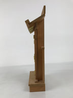 Japanese Wooden Kamidana Shinto Home Shrine Vtg God Prayer Shelf Brown BA883