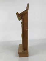 Japanese Wooden Kamidana Shinto Home Shrine Vtg God Prayer Shelf Brown BA883