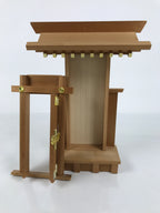 Japanese Wooden Kamidana Shinto Home Shrine Vtg God Prayer Shelf Brown BA883