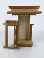 Japanese Wooden Kamidana Shinto Home Shrine Vtg God Prayer Shelf Brown BA883