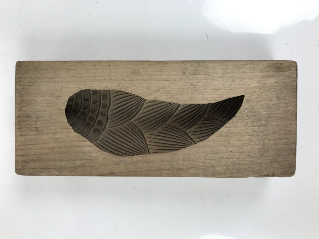 Japanese Wooden Kashigata Cake Mold Sweet Wagashi Takenoko Bamboo Shoot Kg634