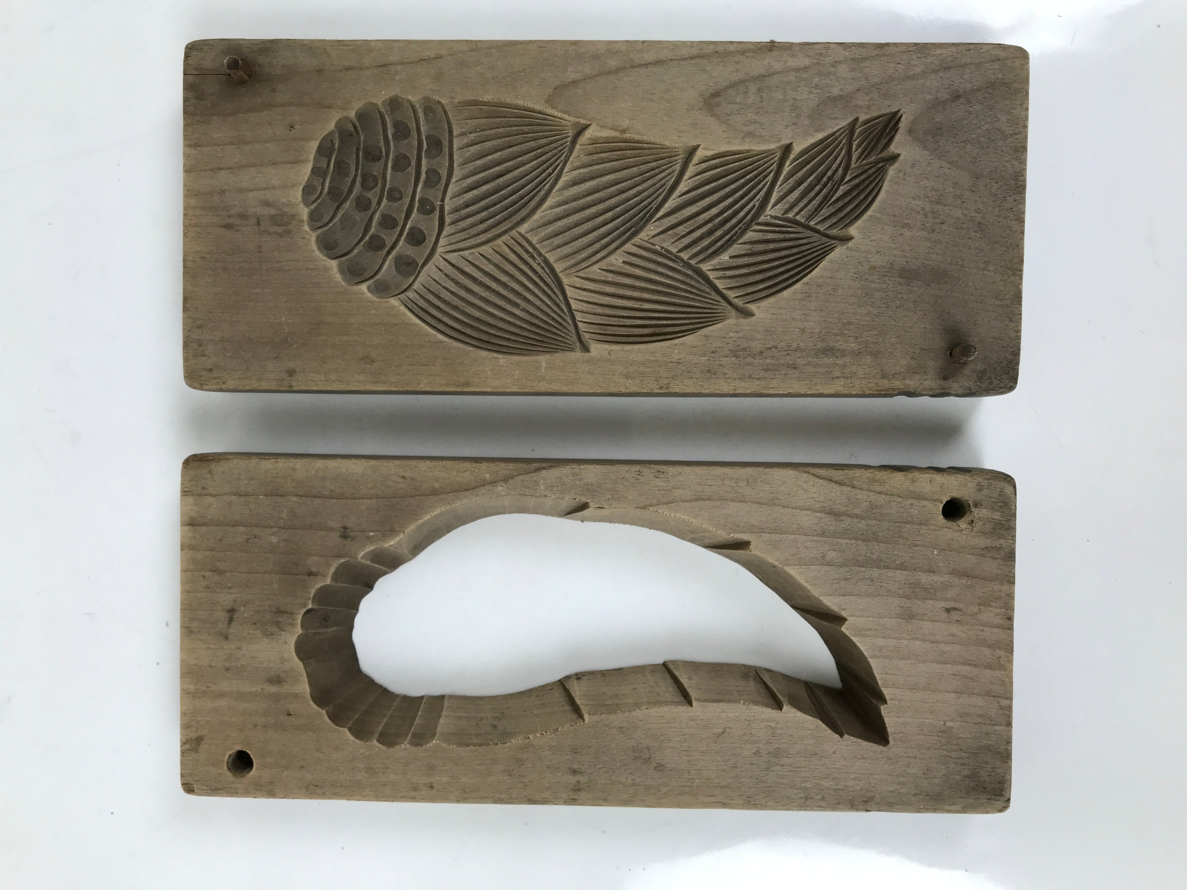 Japanese Wooden Kashigata Cake Mold Sweet Wagashi Takenoko Bamboo Shoot Kg634