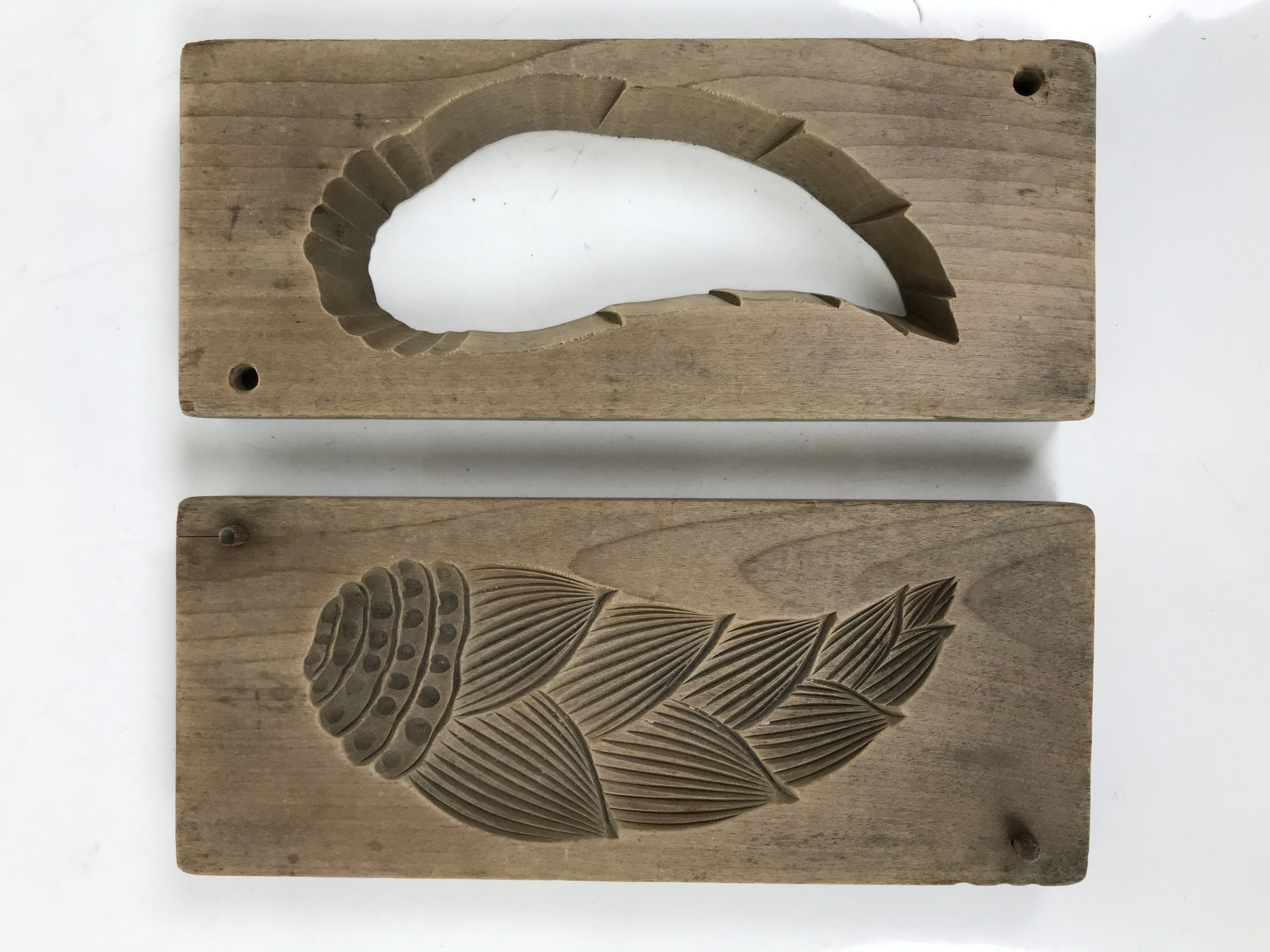 Japanese Wooden Kashigata Cake Mold Sweet Wagashi Takenoko Bamboo Shoot Kg634