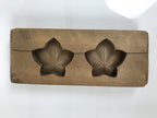 Japanese Wooden Kashigata Cake Mold Vtg Sweet Wagashi Balloon Flower Kikyo Kg764