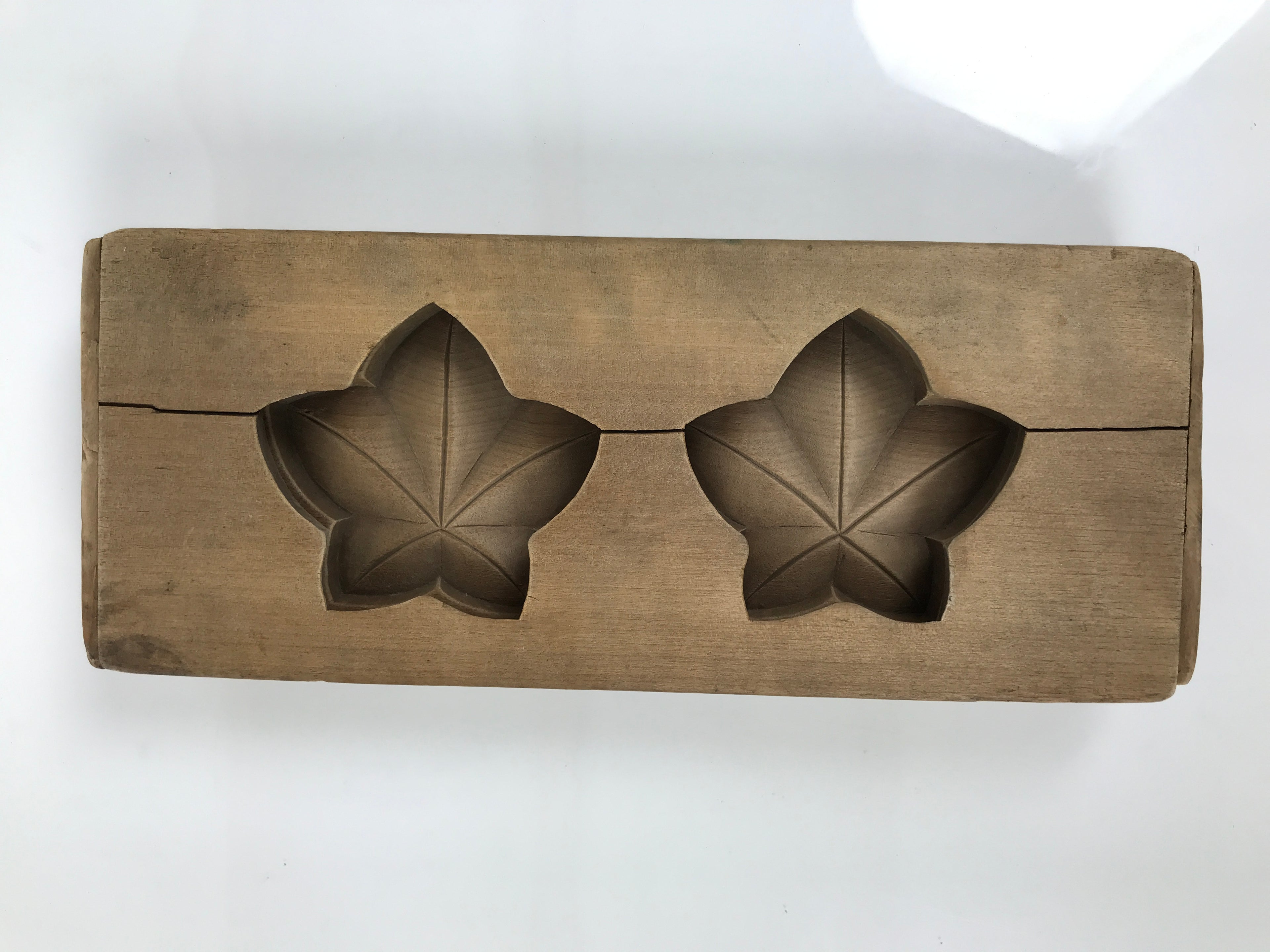 Japanese Wooden Kashigata Cake Mold Vtg Sweet Wagashi Balloon Flower Kikyo Kg764