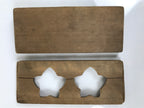 Japanese Wooden Kashigata Cake Mold Vtg Sweet Wagashi Balloon Flower Kikyo Kg764
