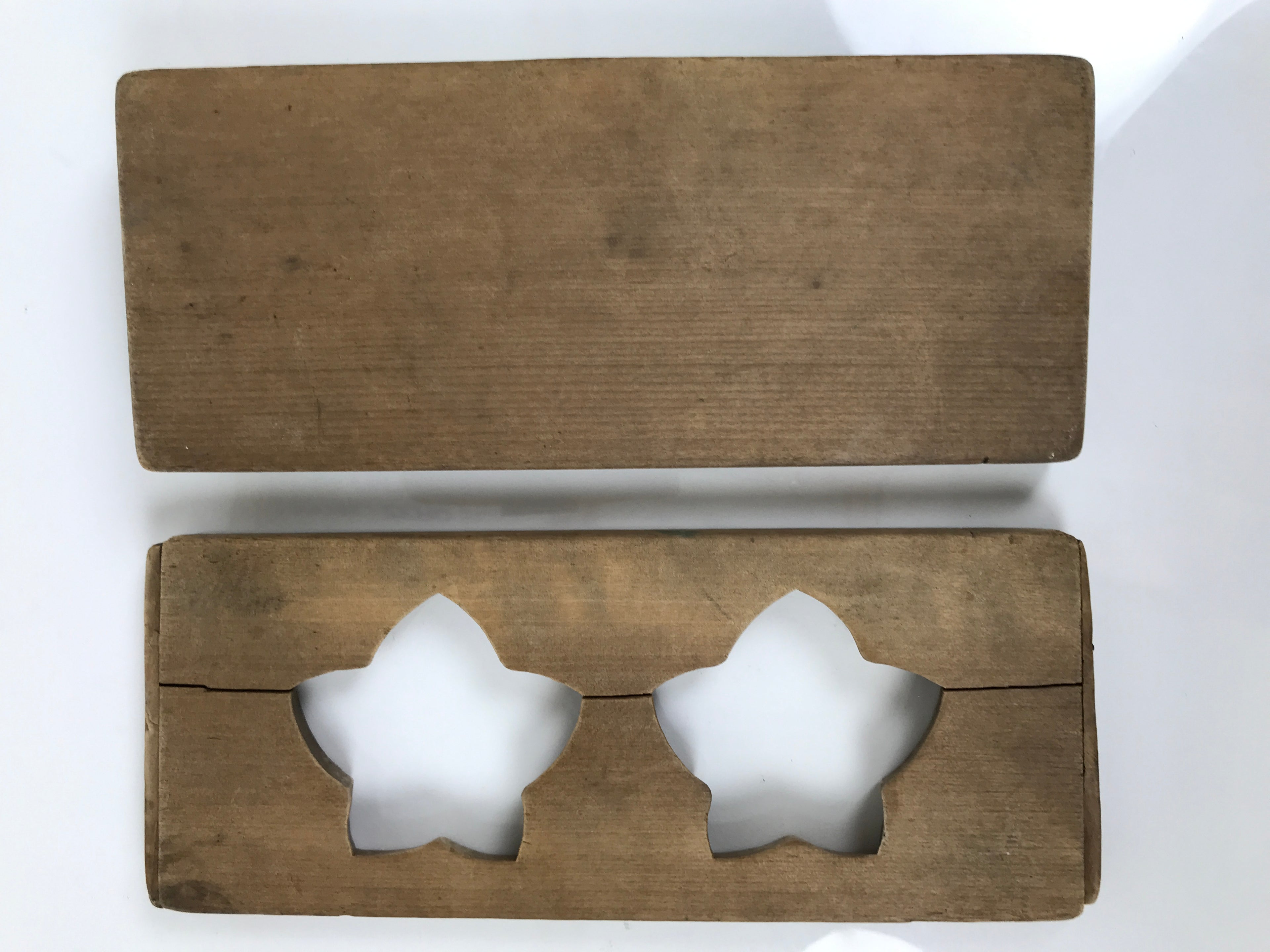 Japanese Wooden Kashigata Cake Mold Vtg Sweet Wagashi Balloon Flower Kikyo Kg764