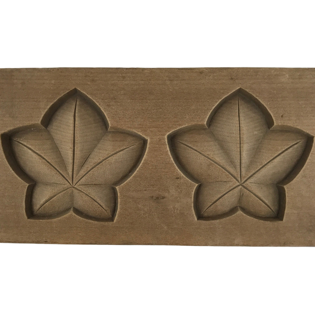 Japanese Wooden Kashigata Cake Mold Vtg Sweet Wagashi Balloon Flower Kikyo Kg764