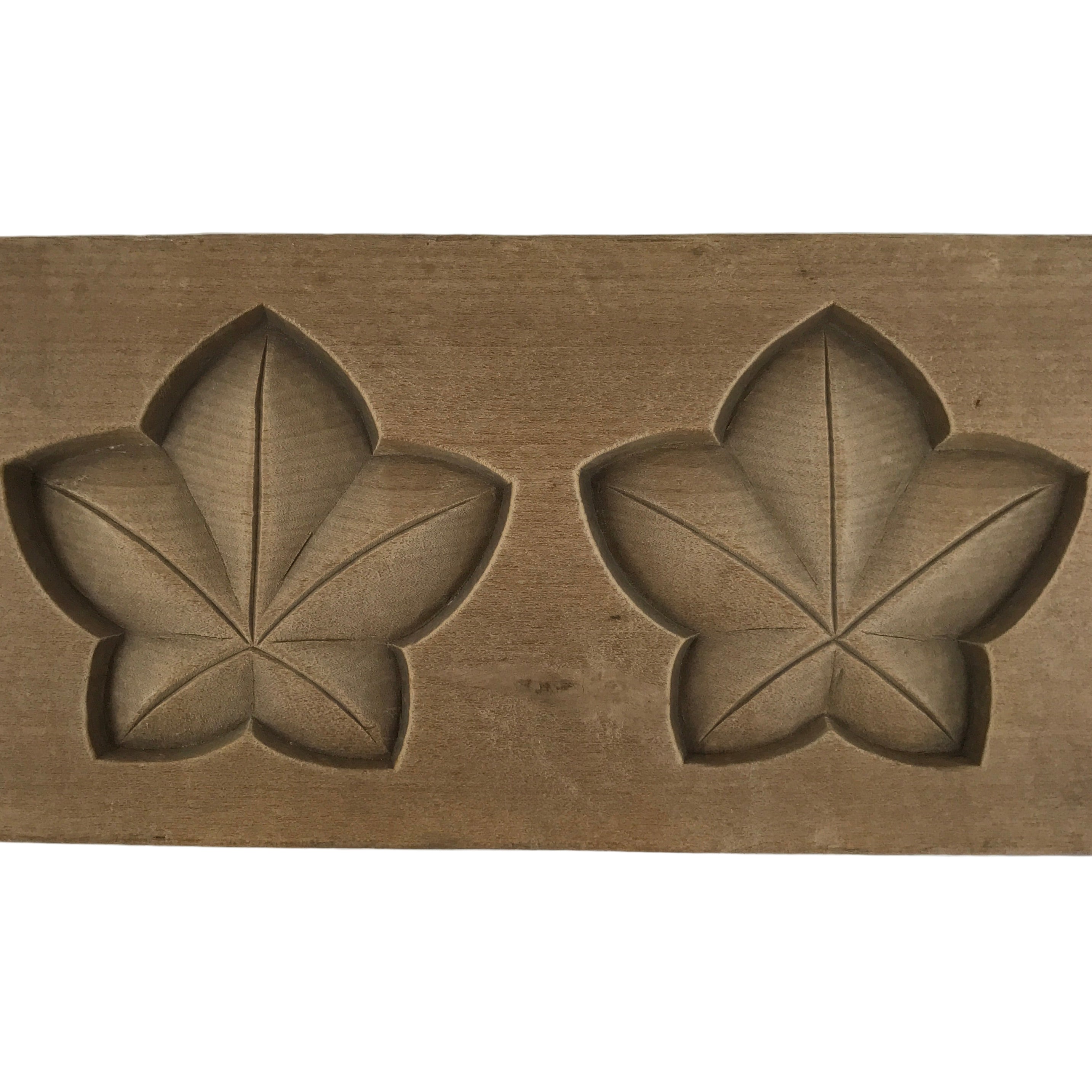 Japanese Wooden Kashigata Cake Mold Vtg Sweet Wagashi Balloon Flower Kikyo Kg764
