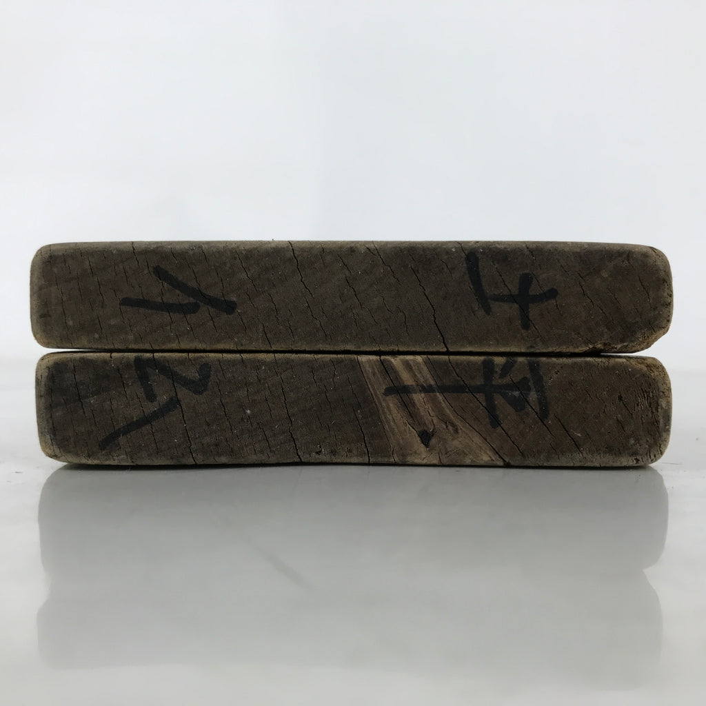 Japanese Wooden Kashigata Cake Mold Vtg Sweet Wagashi Buddhist Mon Crest Kg669
