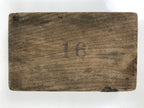 Japanese Wooden Kashigata Cake Mold Vtg Sweet Wagashi Buddhist Mon Crest Kg669
