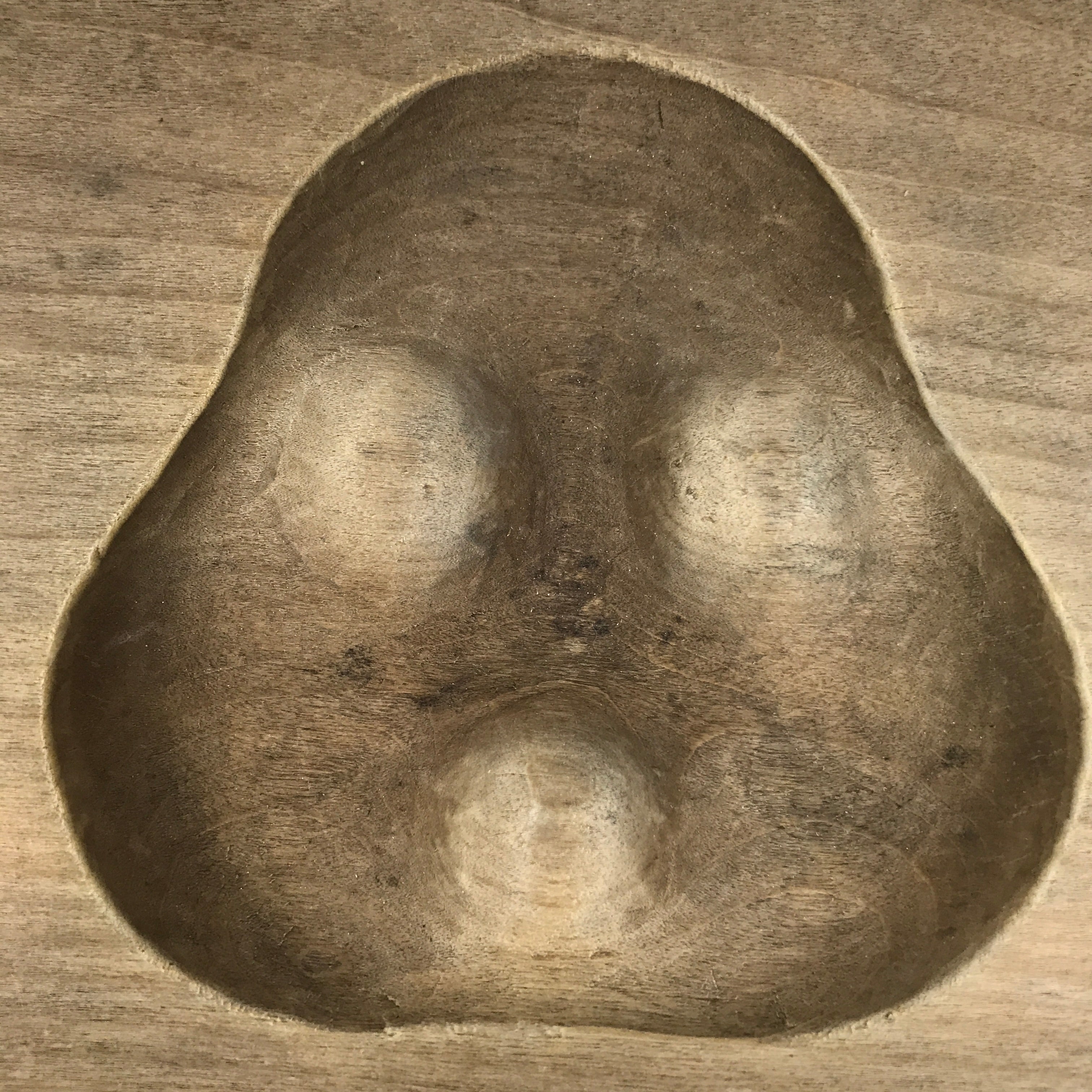 Japanese Wooden Kashigata Cake Mold Vtg Sweet Wagashi Buddhist Mon Crest Kg669