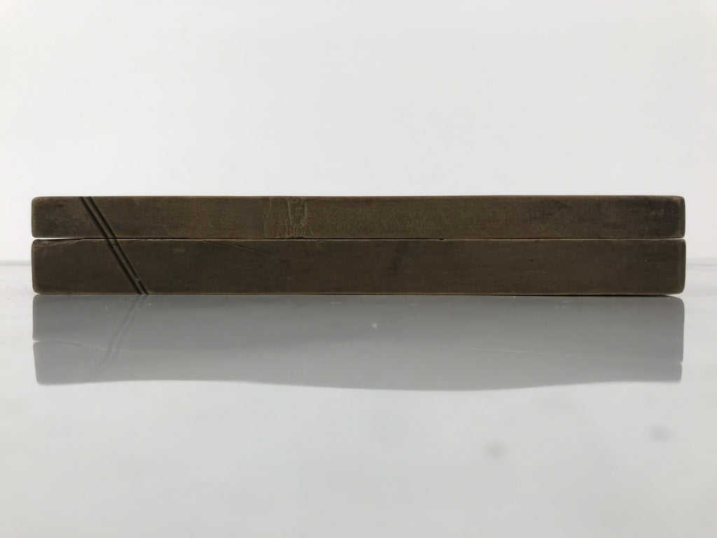 Japanese Wooden Kashigata Cake Mold Vtg Sweet Wagashi Buddhist Mon Crest Kg745