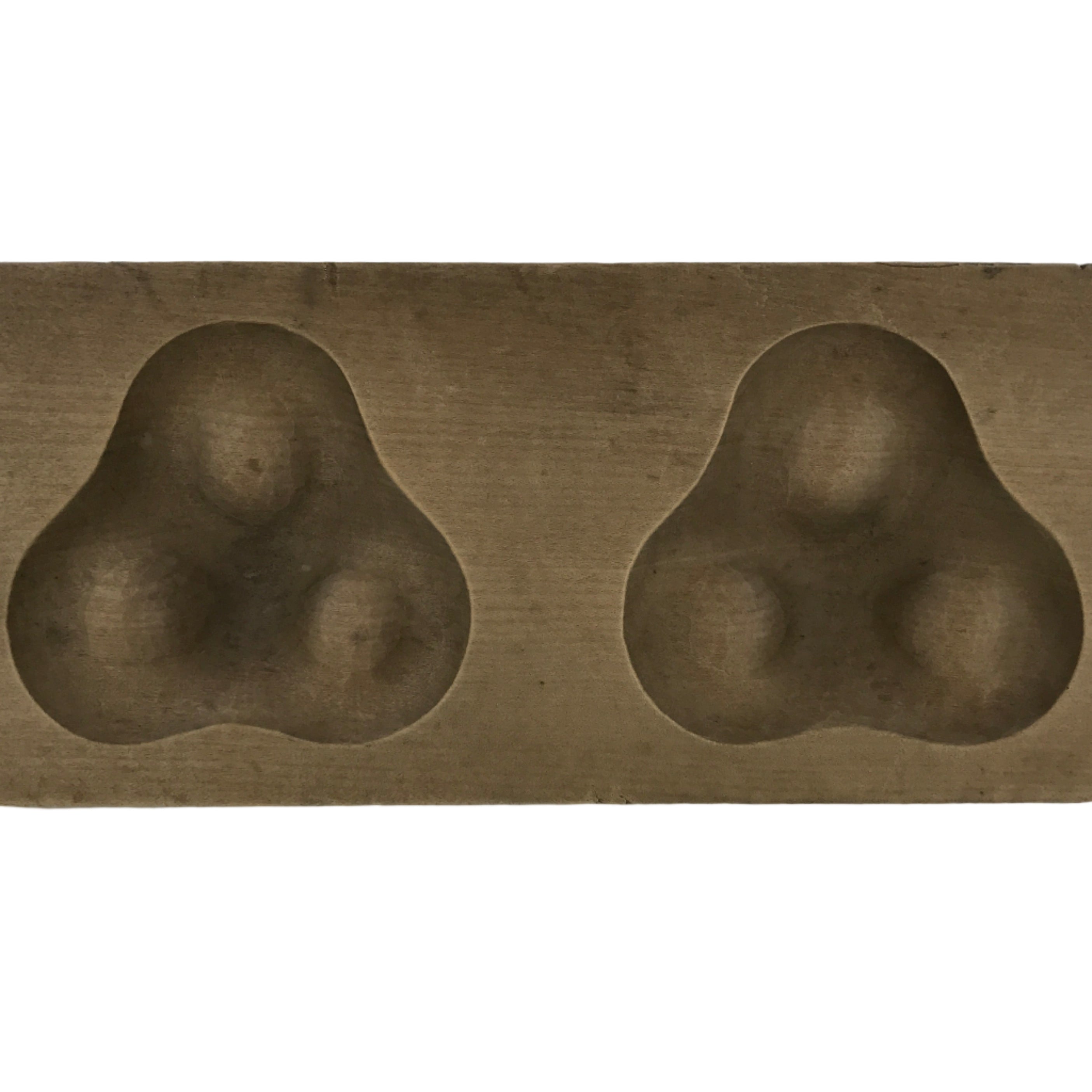 Japanese Wooden Kashigata Cake Mold Vtg Sweet Wagashi Buddhist Mon Crest Kg745