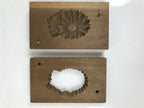 Japanese Wooden Kashigata Cake Mold Vtg Sweet Wagashi Chrysanthemum Kiku Kg639