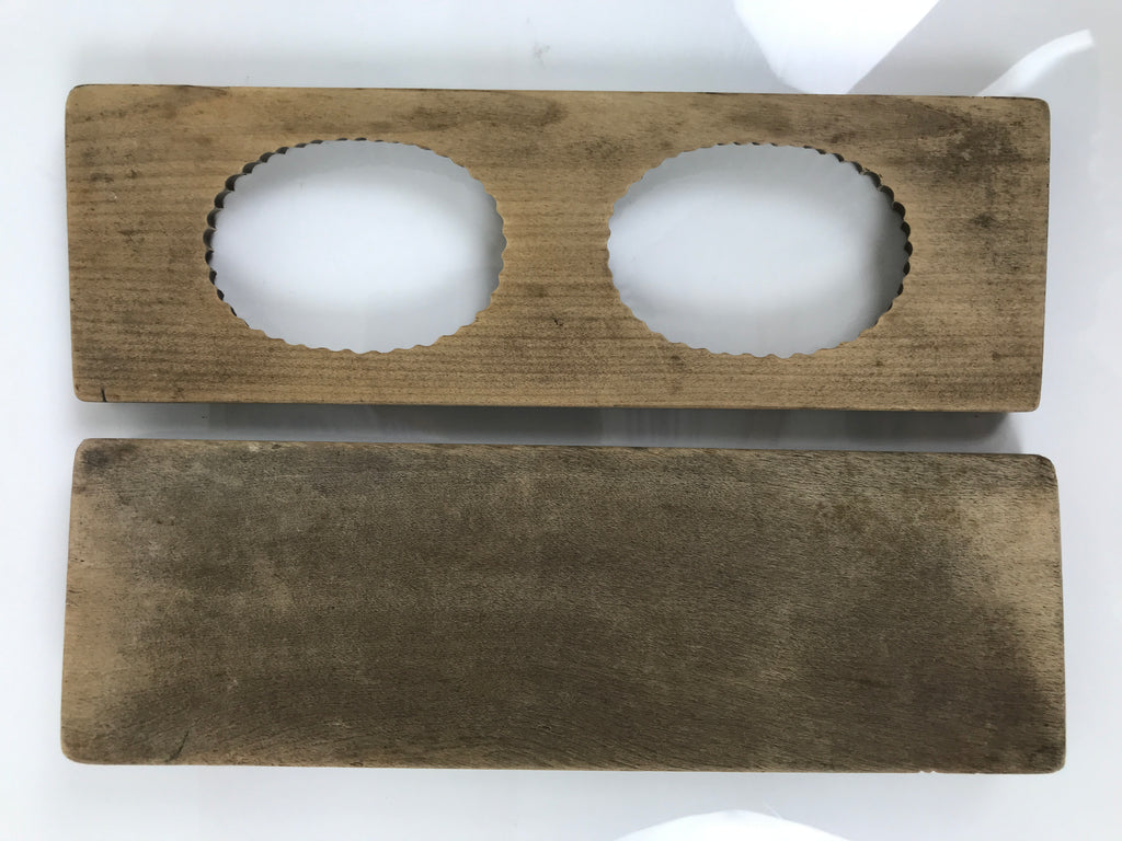 Japanese Wooden Kashigata Cake Mold Vtg Sweet Wagashi Chrysanthemum Kiku Kg734