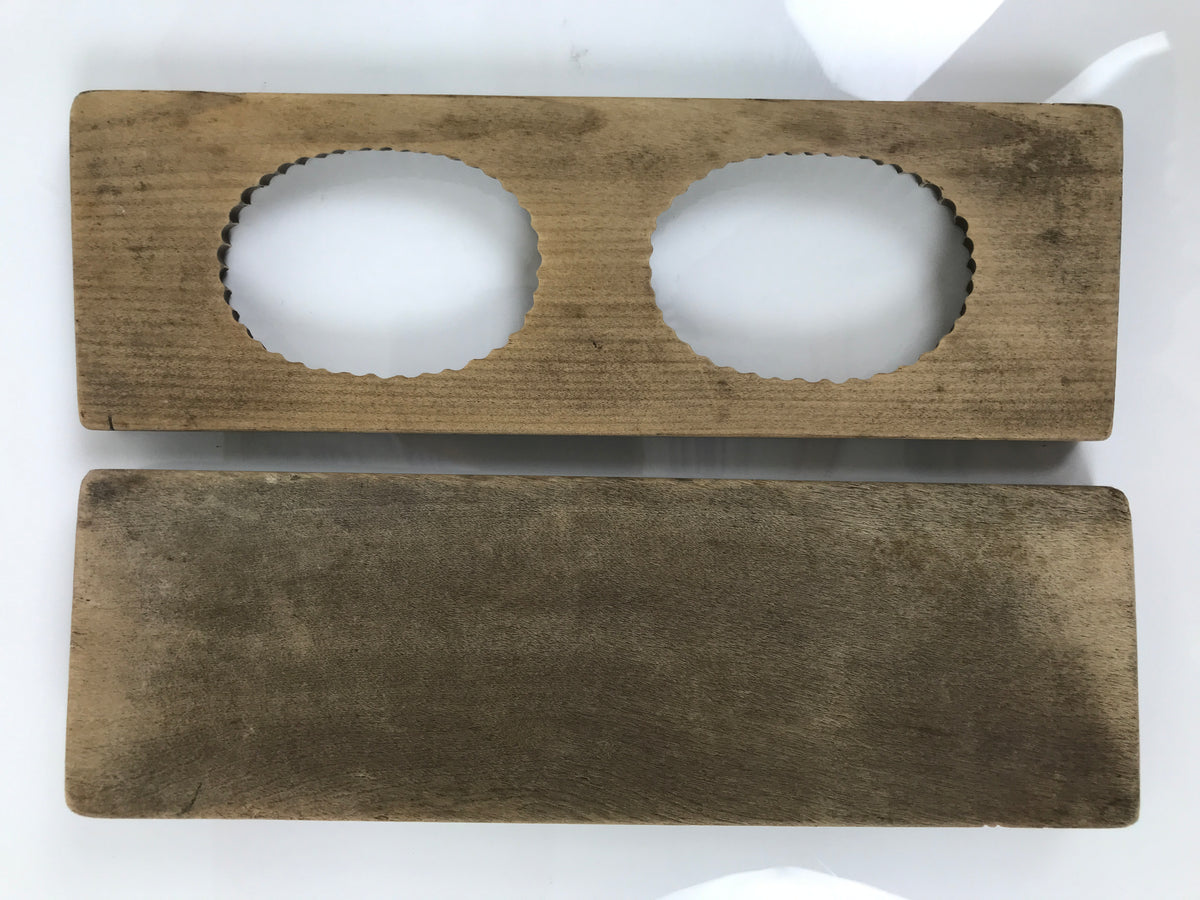 Japanese Wooden Kashigata Cake Mold Vtg Sweet Wagashi Chrysanthemum Kiku Kg734