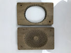 Japanese Wooden Kashigata Cake Mold Vtg Sweet Wagashi Chrysanthemum Kiku Kg746