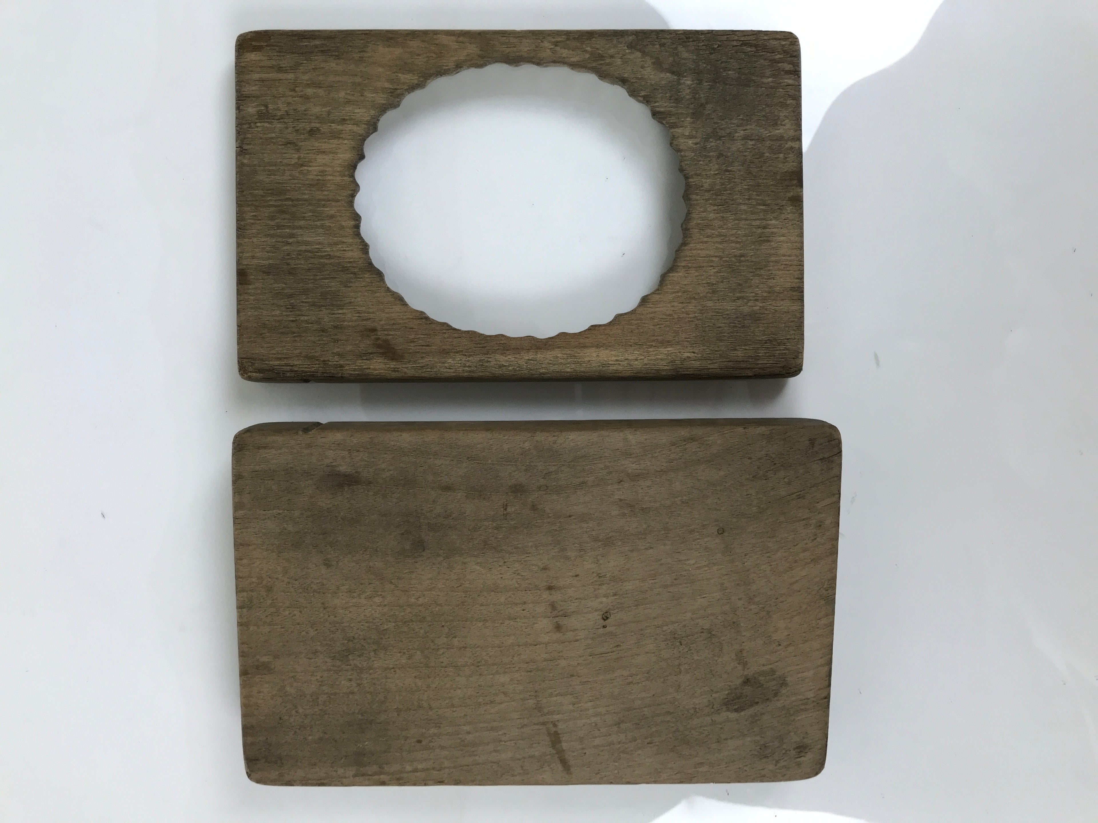 Japanese Wooden Kashigata Cake Mold Vtg Sweet Wagashi Chrysanthemum Kiku Kg746