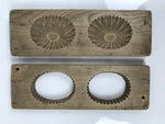 Japanese Wooden Kashigata Cake Mold Vtg Sweet Wagashi Chrysanthemum Kiku Kg762