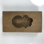 Japanese Wooden Kashigata Cake Mold Vtg Sweet Wagashi Chrysanthemum Kiku Kg791